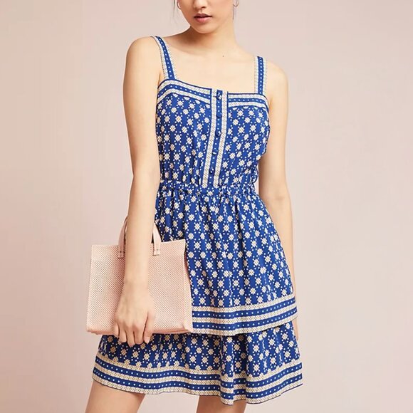 Anthropologie | Maeve Oberlin Tiered Dress | 14 - Picture 1 of 6